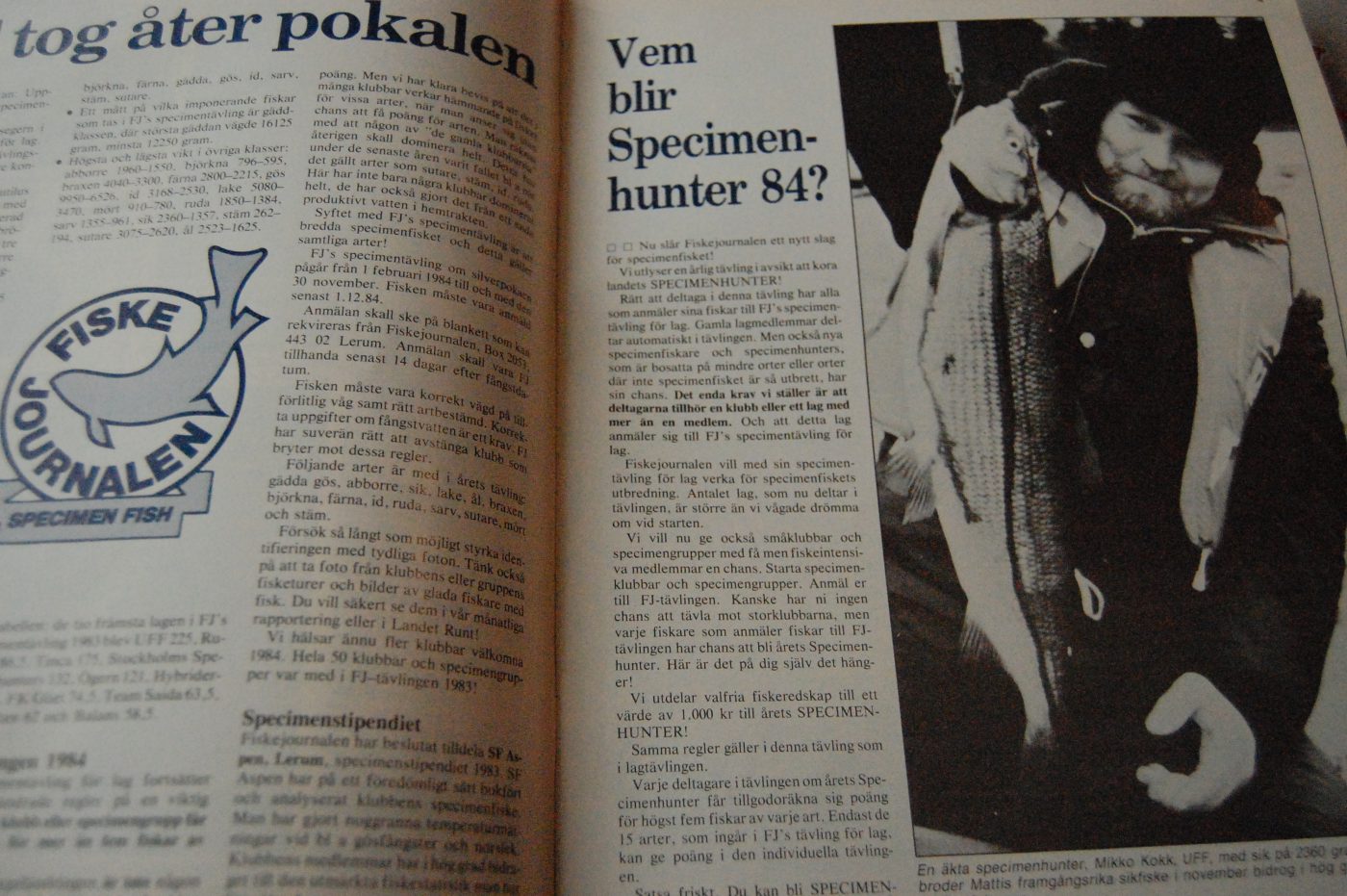 Specimenfisket 1984