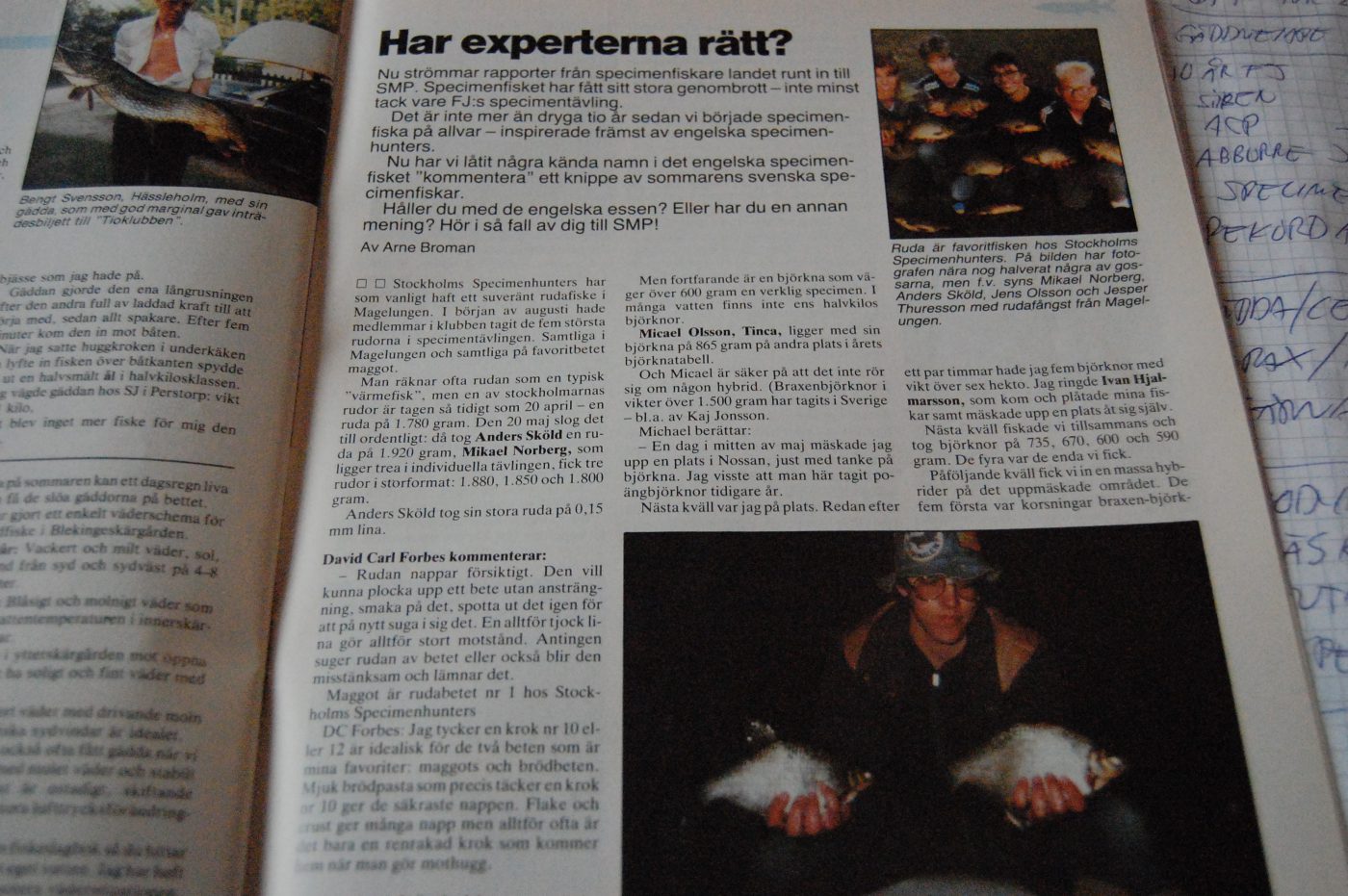 Specimenfisket 1984