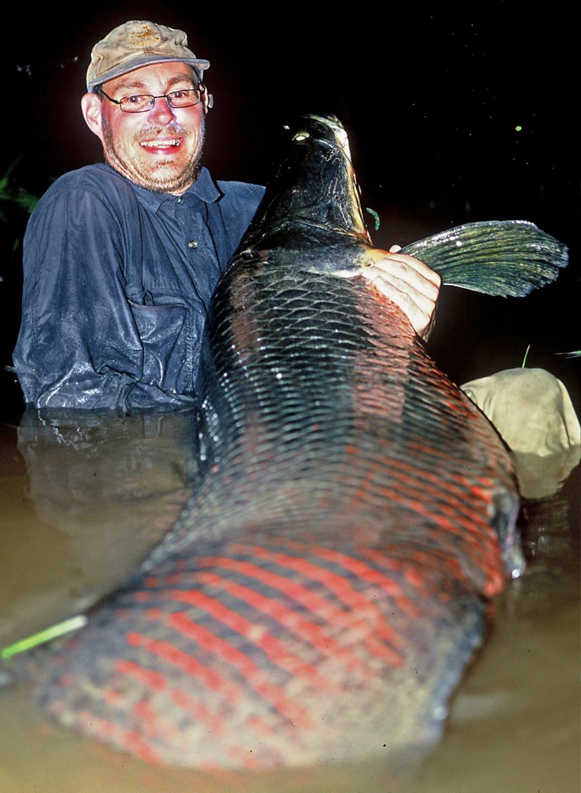 PO Johannesson med en stor fisk