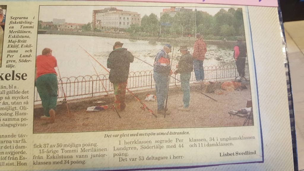 Tombas Krönika maj 2019 - En bild från Eskilstunaån 1994.