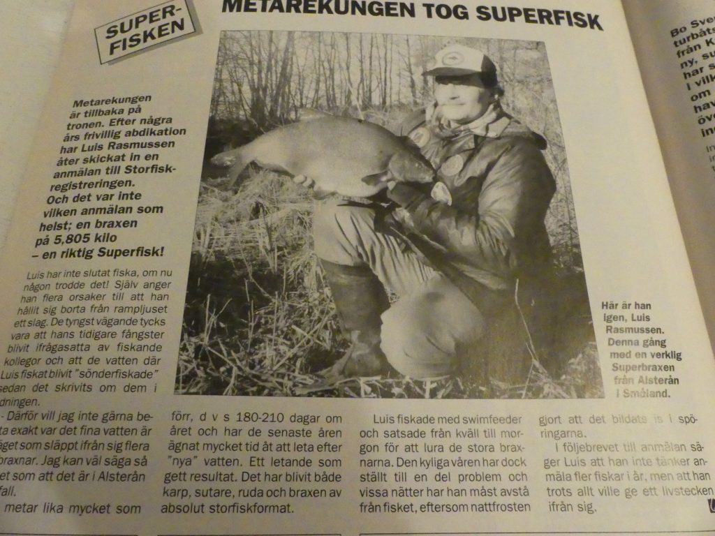 Specimenfisket i Sverige 1991