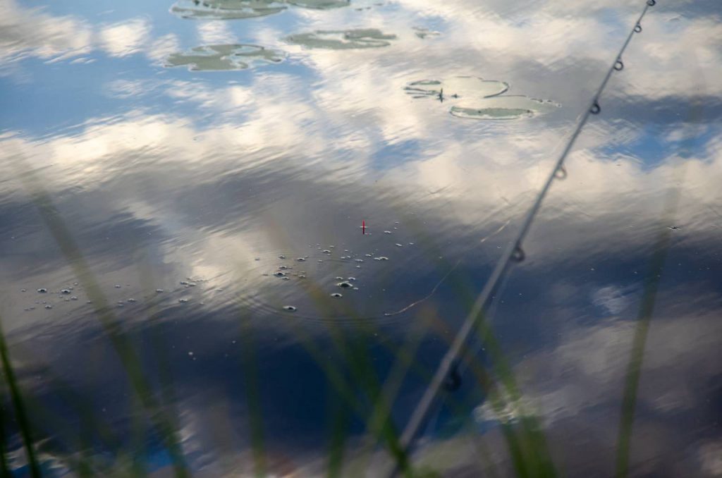 bubbel på fiskeplatsen